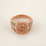 Anillo Oso Ts 9.3g / T10 1/4 Oro Rosa 18K