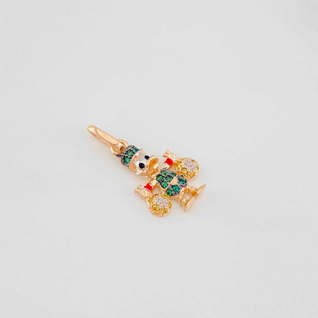 Dije Pato Bolsas de Dinero 1.65g / 2.2cm Tres Oros 18K