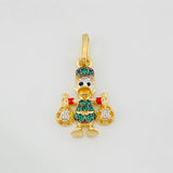 Dije Pato Bolsas de Dinero 1.75g / 2.2cm Tres Oros 18K