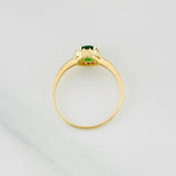 Anillo Halo Circulo 1.8g / T7 3/4 Oro Amarillo 18K