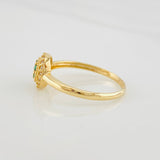 Anillo Halo Circulo 1.95g / T6 3/4 Oro Amarillo 18K