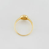 Anillo Halo Circulo 1.95g / T6 3/4 Oro Amarillo 18K