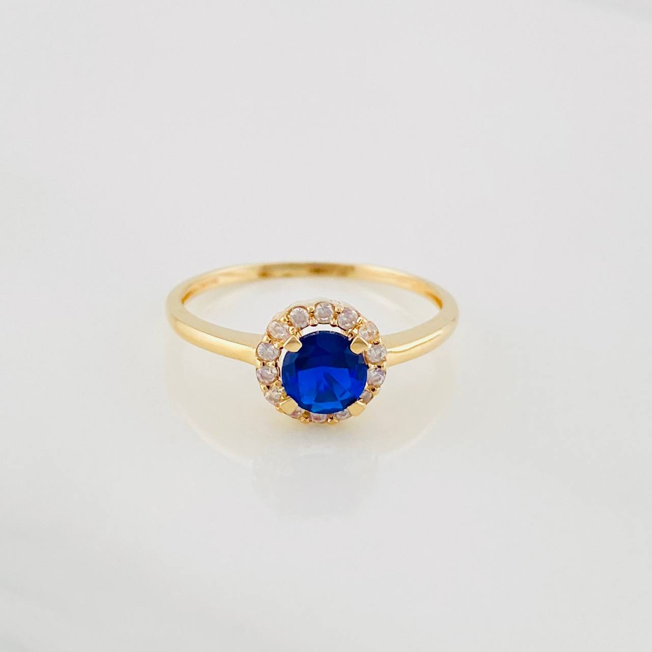 Anillo Halo Circulo 1.75g / T6 1/4 Oro Amarillo 18K
