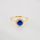 Anillo Halo Circulo 1.75g / T6 1/4 Oro Amarillo 18K