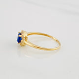 Anillo Halo Circulo 1.75g / T6 1/4 Oro Amarillo 18K