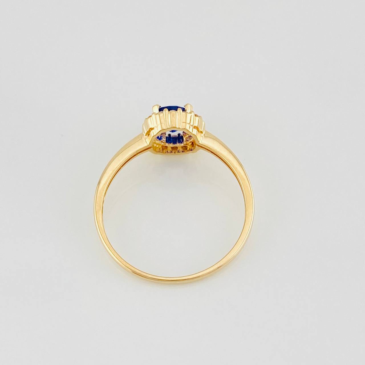 Anillo Halo Circulo 1.75g / T6 1/4 Oro Amarillo 18K