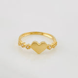 Anillo Corazon 1.5g / T5 1/2 Oro Amarillo 18K