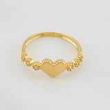 Anillo Corazon 1.5g / T5 1/2 Oro Amarillo 18K