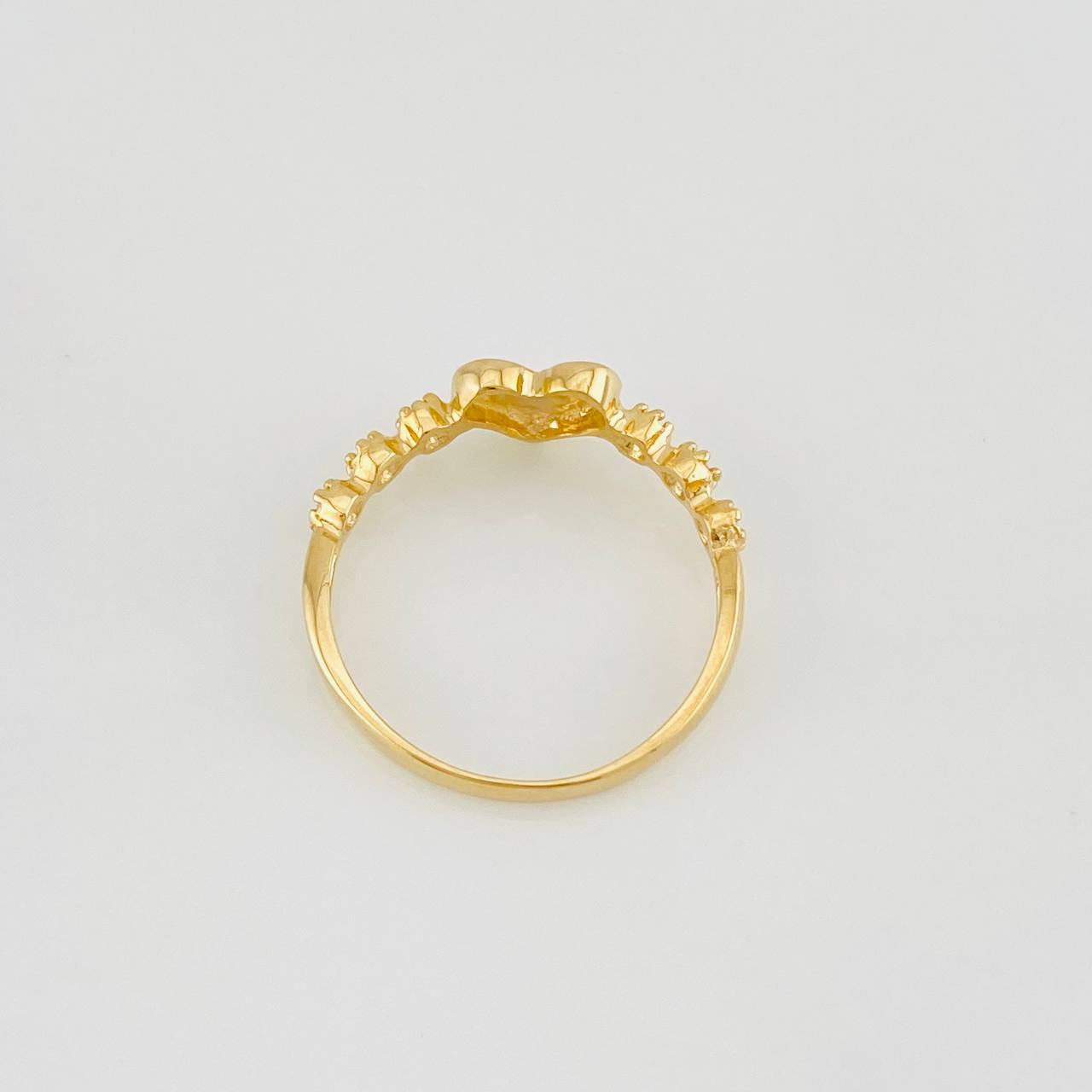 Anillo Corazon 1.5g / T5 1/2 Oro Amarillo 18K