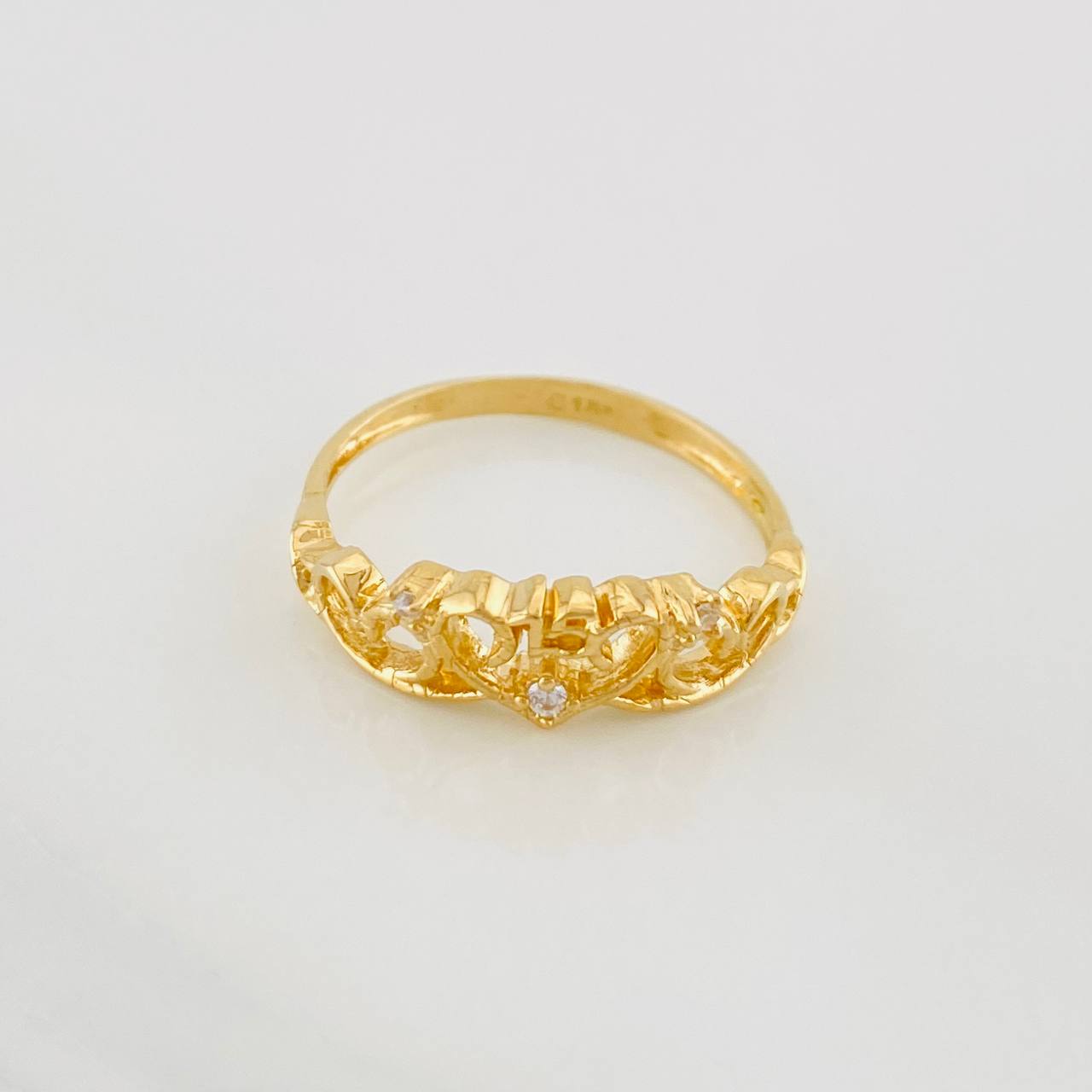 Anillo 15s 2.45g / T7 3/4 Oro Amarillo 18K
