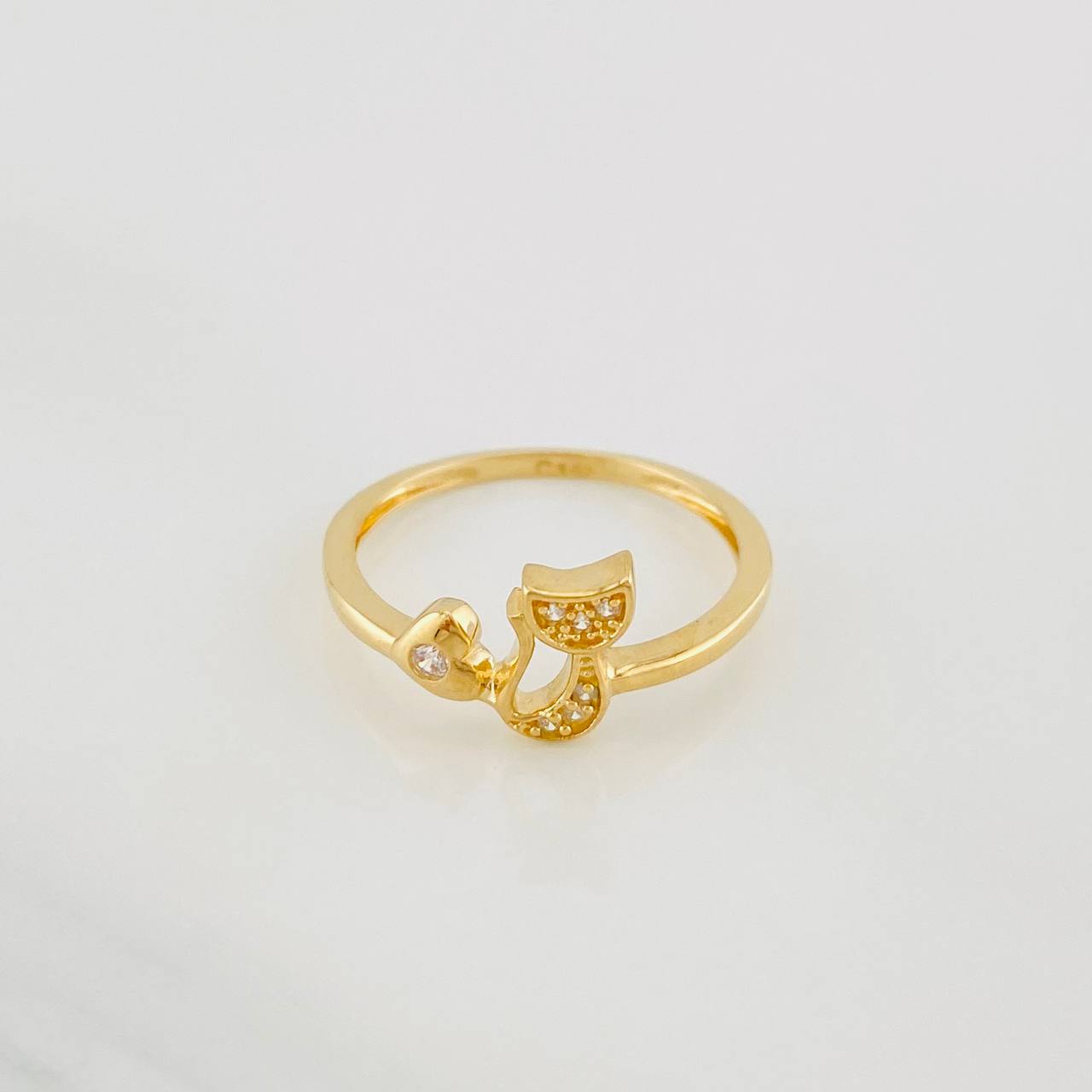 Anillo Gato 1.85g / T6 1/2 Oro Amarillo 18K