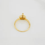 Anillo Corona 1.95g / T6 Dos Oros Amarillo Blanco 18K
