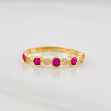 Anillo Churumbela Esferica 1.85g / T7 Oro Amarillo 18K