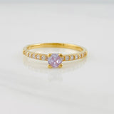 Anillo Solitario Churumbela 2.2g / T8 Oro Amarillo 18K
