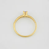 Anillo Solitario Churumbela 2.2g / T8 Oro Amarillo 18K