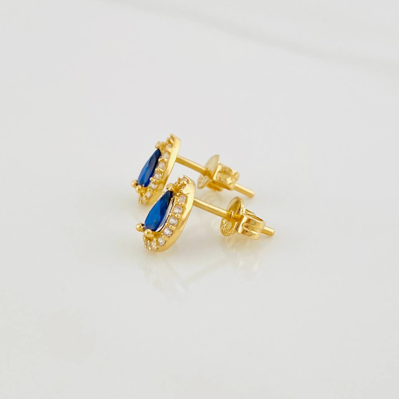 Topos Halo Gota 1.25g / 5.7mm Oro Amarillo 18K