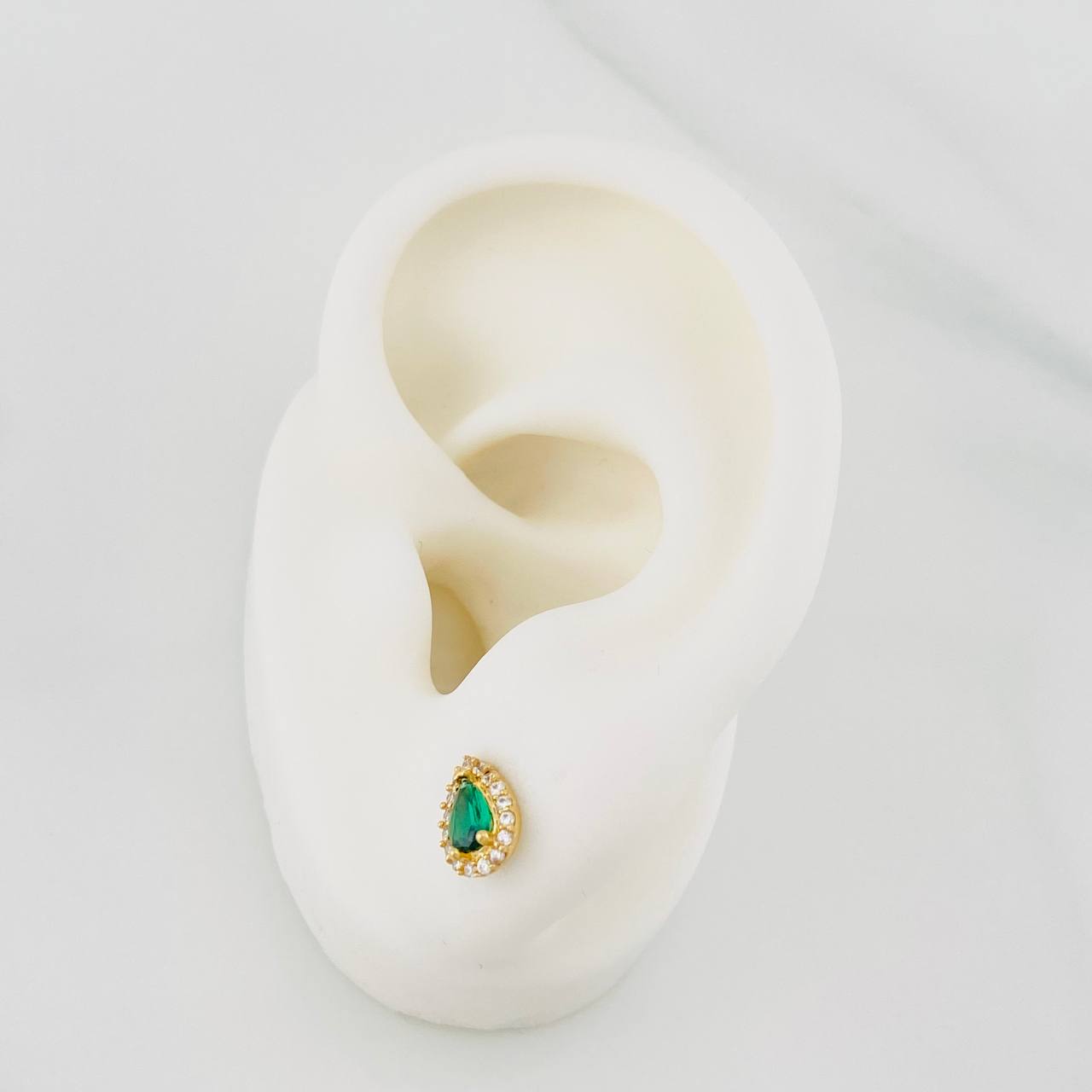 Topos Halo Gota 1.15g / 5.7mm Oro Amarillo 18K