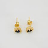 Topos Halo Corazón 1.7g / 6.7mm Oro Amarillo 18K
