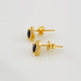 Topos Halo Corazón 1.7g / 6.7mm Oro Amarillo 18K
