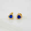Topos Halo Corazón 1.65g / 6.7mm Oro Amarillo 18K