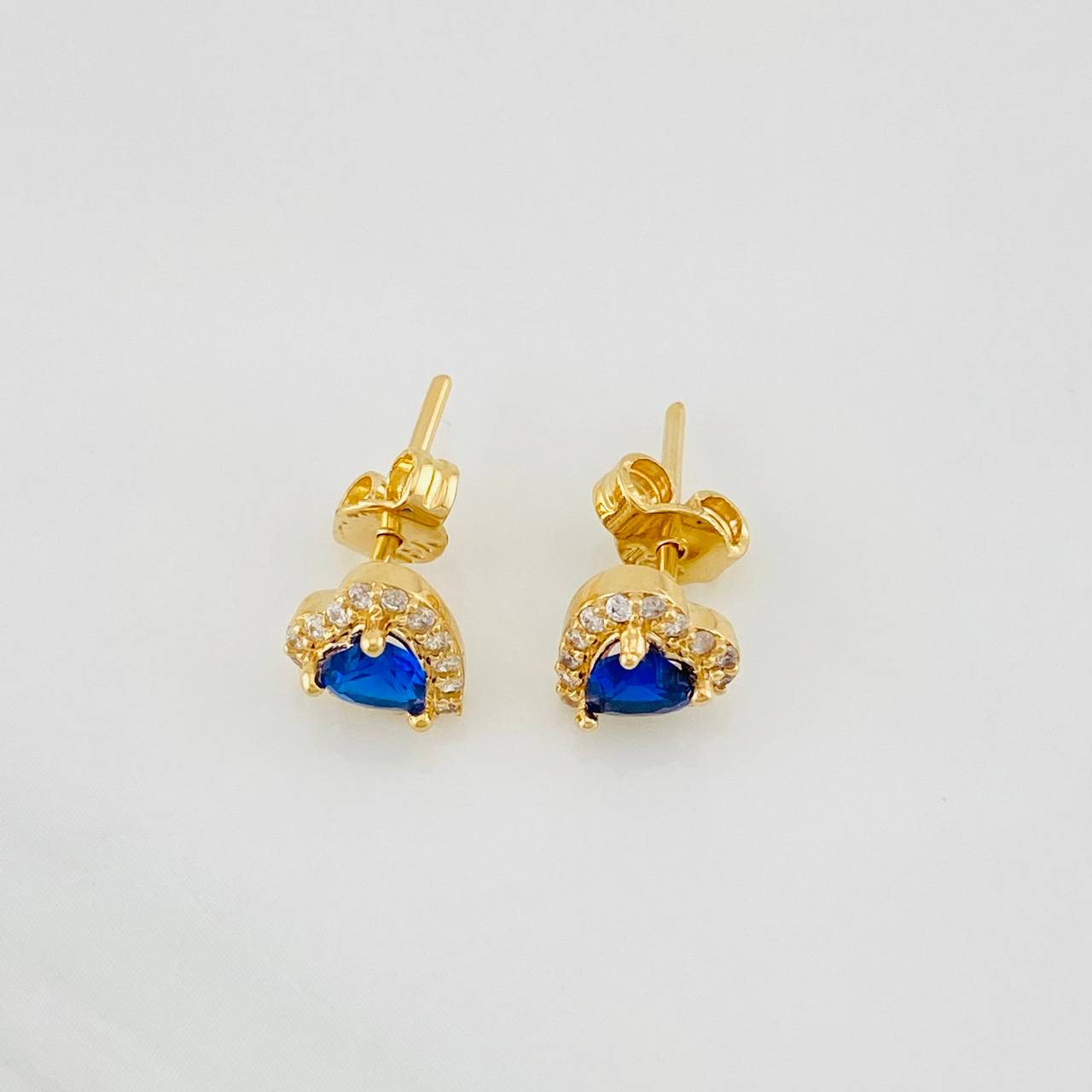 Topos Halo Corazón 1.65g / 6.7mm Oro Amarillo 18K