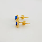 Topos Halo Corazón 1.65g / 6.7mm Oro Amarillo 18K