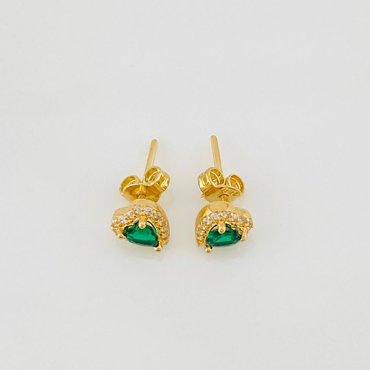 Topos Halo Corazón 1.55g / 6.6mm Oro Amarillo 18K