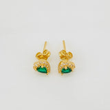 Topos Halo Corazón 1.55g / 6.6mm Oro Amarillo 18K