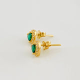 Topos Halo Corazón 1.55g / 6.6mm Oro Amarillo 18K