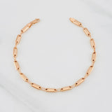 Pulso Rustico Cilindro 4.7g / 20.5cm / 3.95mm Oro Rosa 18K