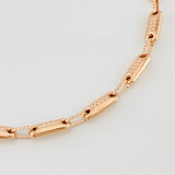 Pulso Rustico Cilindro 4.7g / 20.5cm / 3.95mm Oro Rosa 18K