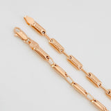 Pulso Rustico Cilindro 4.7g / 20.5cm / 3.95mm Oro Rosa 18K