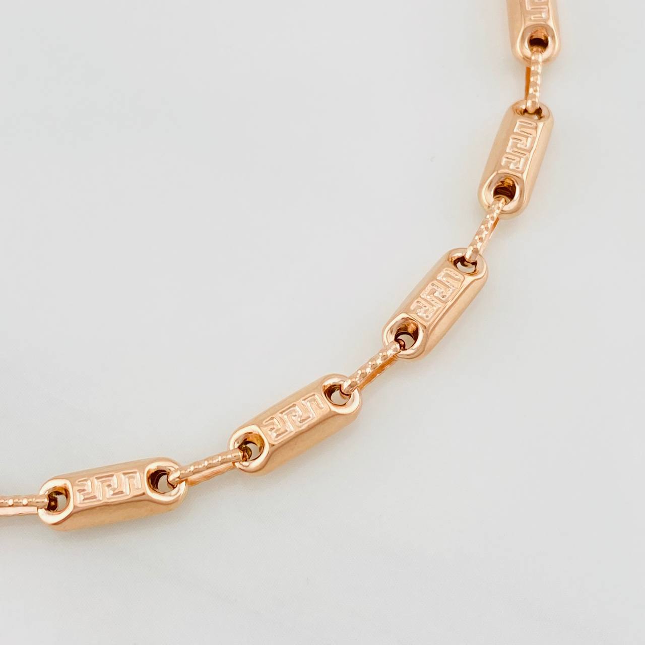 Pulso Rustico Tribal 5.75g / 22cm / 3.85mm Oro Rosa 18K