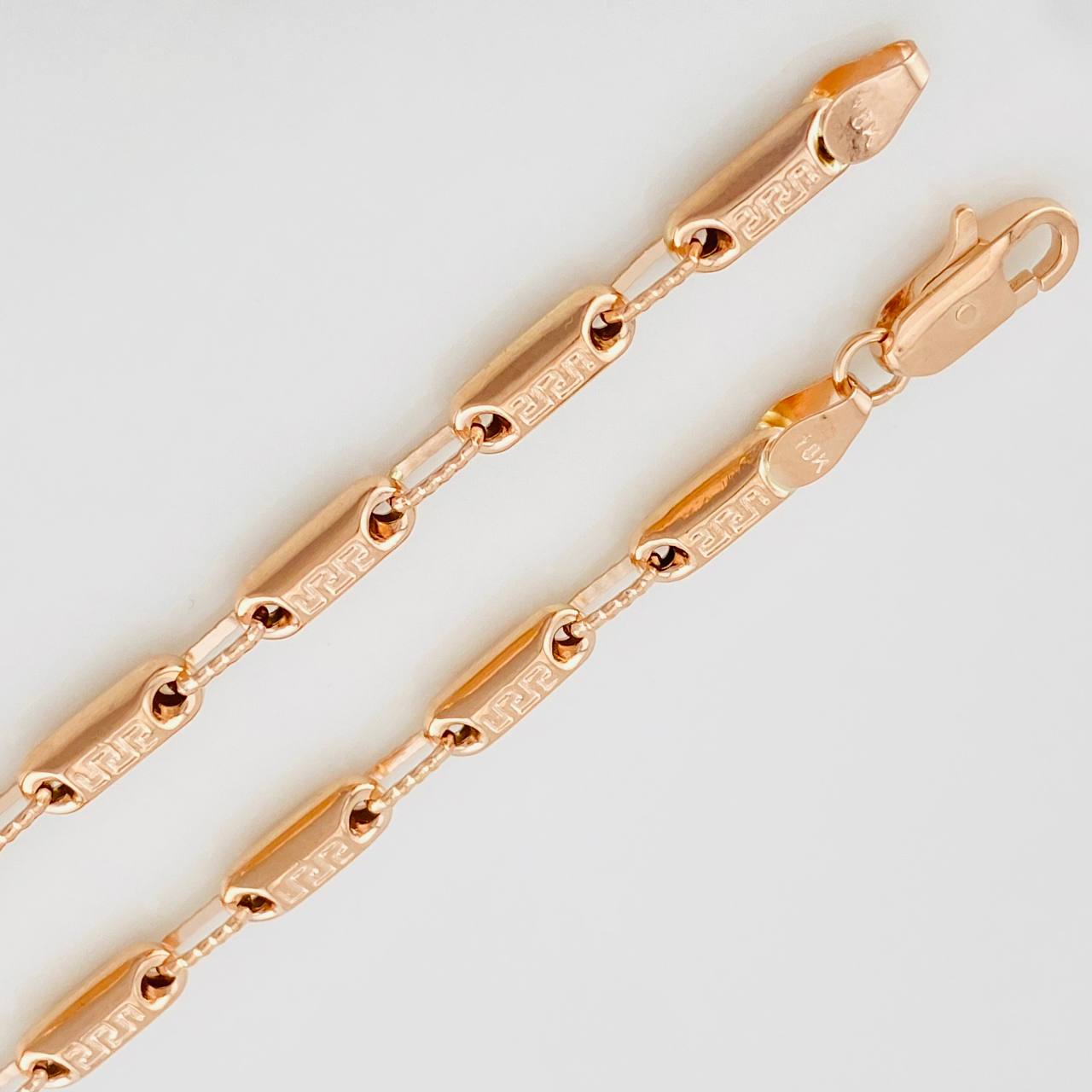 Pulso Rustico Tribal 5.75g / 22cm / 3.85mm Oro Rosa 18K