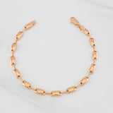Pulso Rustico Adije 5.65g / 20.5cm / 4.4mm Oro Rosa 18K