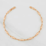 Pulso Rustico Eslabon 3.8g / 20cm / 3.25mm Oro Rosa 18K