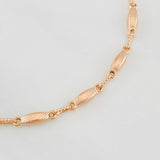 Pulso Rustico Eslabon 3.8g / 20cm / 3.25mm Oro Rosa 18K