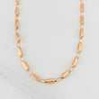 Cadena Rustica Tribal 14.4g / 60cm / 3.8mm Oro Rosa 18K