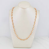 Cadena Rustica Tribal 14.4g / 60cm / 3.8mm Oro Rosa 18K