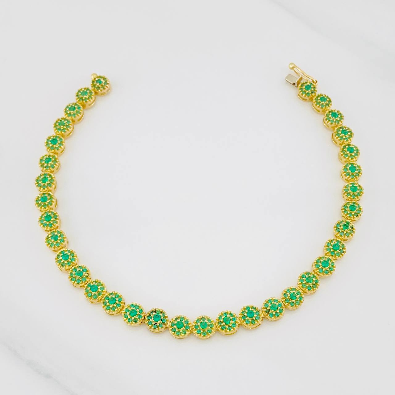 Pulso Circulos 11.5g / 18.5cm / 5.2mm Oro Amarillo 18K