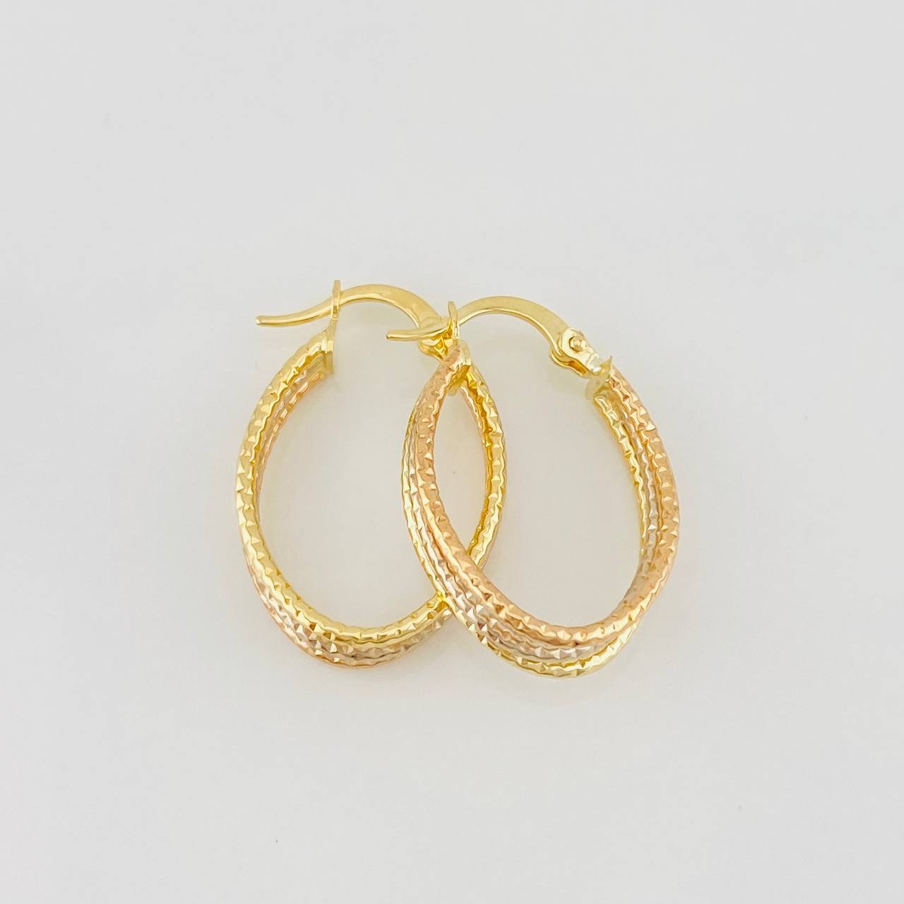 Candongas Daki Ovaladas 1.8g / 2.5cm Tres Oros 18K