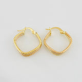 Candongas Rombo 1.7g / 2cm Tres Oros 18K