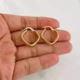 Candongas Rombo 1.7g / 2cm Tres Oros 18K