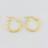 Candongas Anny 1.2g / 2cm Oro Amarillo 18K