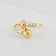 Anillo Tu y Yo 1.45g / T8 1/4 Tres Oros 18K