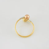 Anillo Tu y Yo 1.45g / T8 1/4 Tres Oros 18K