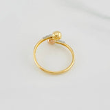Anillo Tu y Yo 1.25g / T8 Tres Oros 18K
