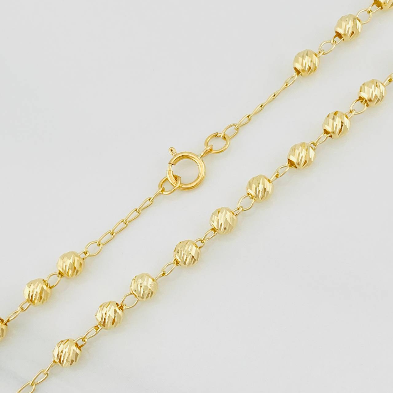 Rosario Virgen Milagrosa 10.3g / 60cm / 4mm Oro Amarillo 18K