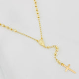 Rosario Virgen Milagrosa 5.85g / 55cm / 3mm Oro Amarillo 18K