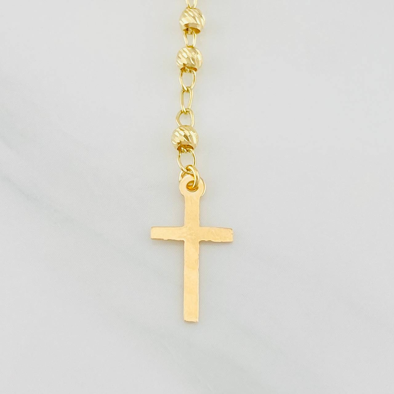 Rosario Virgen Milagrosa 5.95g / 55cm / 3mm Oro Amarillo 18K